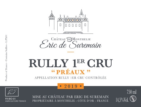 2019 Rully 1er Cru Rouge, Préaux, Ch. de Monthelie